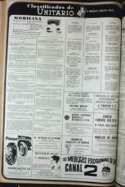 Página do jornal Unitário de outubro de 1972
