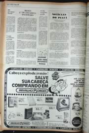 Página do jornal Unitário de outubro de 1972