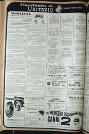 Página do jornal Unitário de outubro de 1972