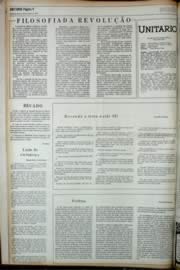 Página do jornal Unitário de novembro de 1972
