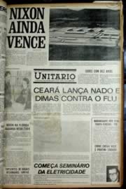 Página do jornal Unitário de novembro de 1972