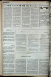 Página do jornal Unitário de novembro de 1972