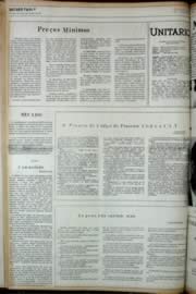 Página do jornal Unitário de novembro de 1972