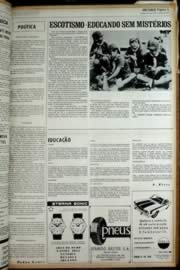 Página do jornal Unitário de novembro de 1972