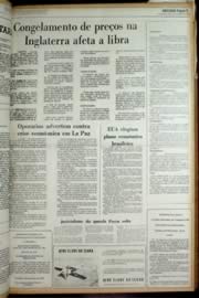 Página do jornal Unitário de novembro de 1972