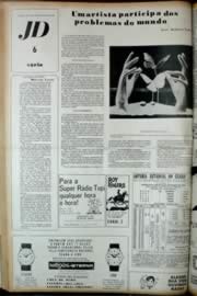 Página do jornal Unitário de novembro de 1972