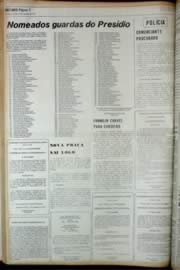 Página do jornal Unitário de novembro de 1972