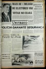 Página do jornal Unitário de novembro de 1972