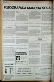 Página do jornal Unitário de novembro de 1972