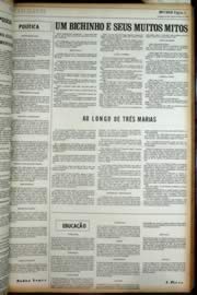 Página do jornal Unitário de novembro de 1972