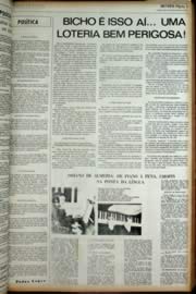 Página do jornal Unitário de novembro de 1972