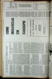 Página do jornal Unitário de novembro de 1972