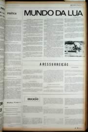 Página do jornal Unitário de novembro de 1972