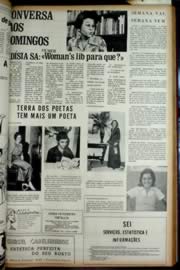 Página do jornal Unitário de dezembro de 1972