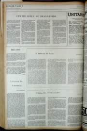 Página do jornal Unitário de dezembro de 1972