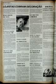 Página do jornal Unitário de dezembro de 1972