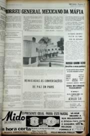 Página do jornal Unitário de dezembro de 1972