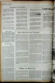 Página do jornal Unitário de dezembro de 1972