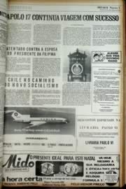 Página do jornal Unitário de dezembro de 1972