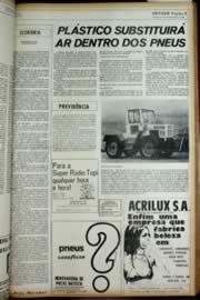 Página do jornal Unitário de dezembro de 1972