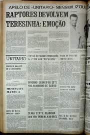 Página do jornal Unitário de dezembro de 1972