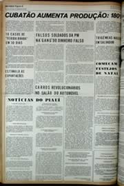 Página do jornal Unitário de dezembro de 1972