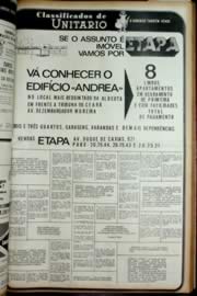 Página do jornal Unitário de dezembro de 1972