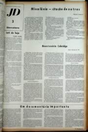 Página do jornal Unitário de dezembro de 1972
