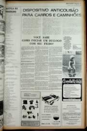 Página do jornal Unitário de dezembro de 1972