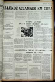 Página do jornal Unitário de dezembro de 1972