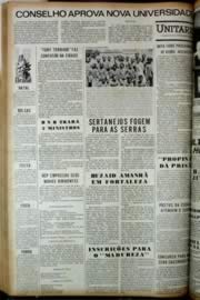 Página do jornal Unitário de dezembro de 1972