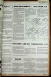 Página do jornal Unitário de dezembro de 1972