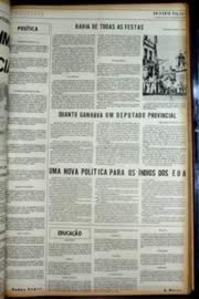 Página do jornal Unitário de dezembro de 1972