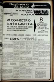 Página do jornal Unitário de dezembro de 1972