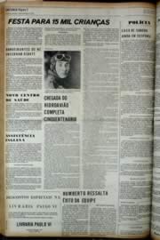 Página do jornal Unitário de dezembro de 1972