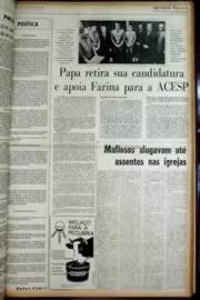 Página do jornal Unitário de dezembro de 1972