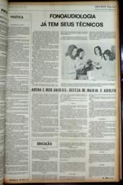 Página do jornal Unitário de dezembro de 1972