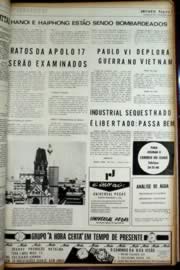 Página do jornal Unitário de dezembro de 1972