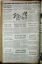 Página do jornal Unitário de dezembro de 1972