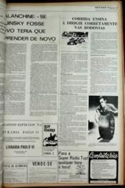 Página do jornal Unitário de dezembro de 1972