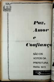 Página do jornal Unitário de dezembro de 1972