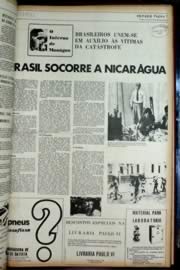 Página do jornal Unitário de dezembro de 1972