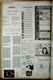Página do jornal Unitário de dezembro de 1972