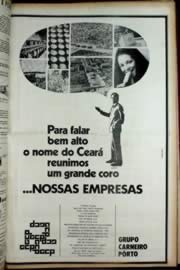 Página do jornal Unitário de dezembro de 1972