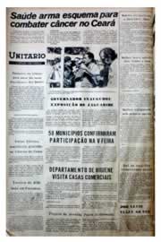Página do jornal Unitário de julho de 1975