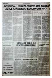 Página do jornal Unitário de julho de 1975