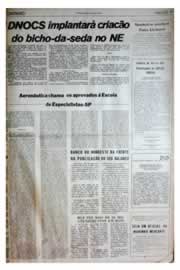 Página do jornal Unitário de julho de 1975