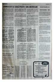 Página do jornal Unitário de julho de 1975