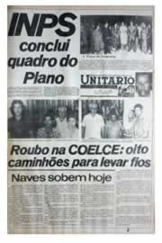 Página do jornal Unitário de julho de 1975