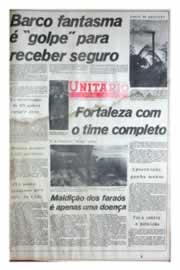 Página do jornal Unitário de julho de 1975